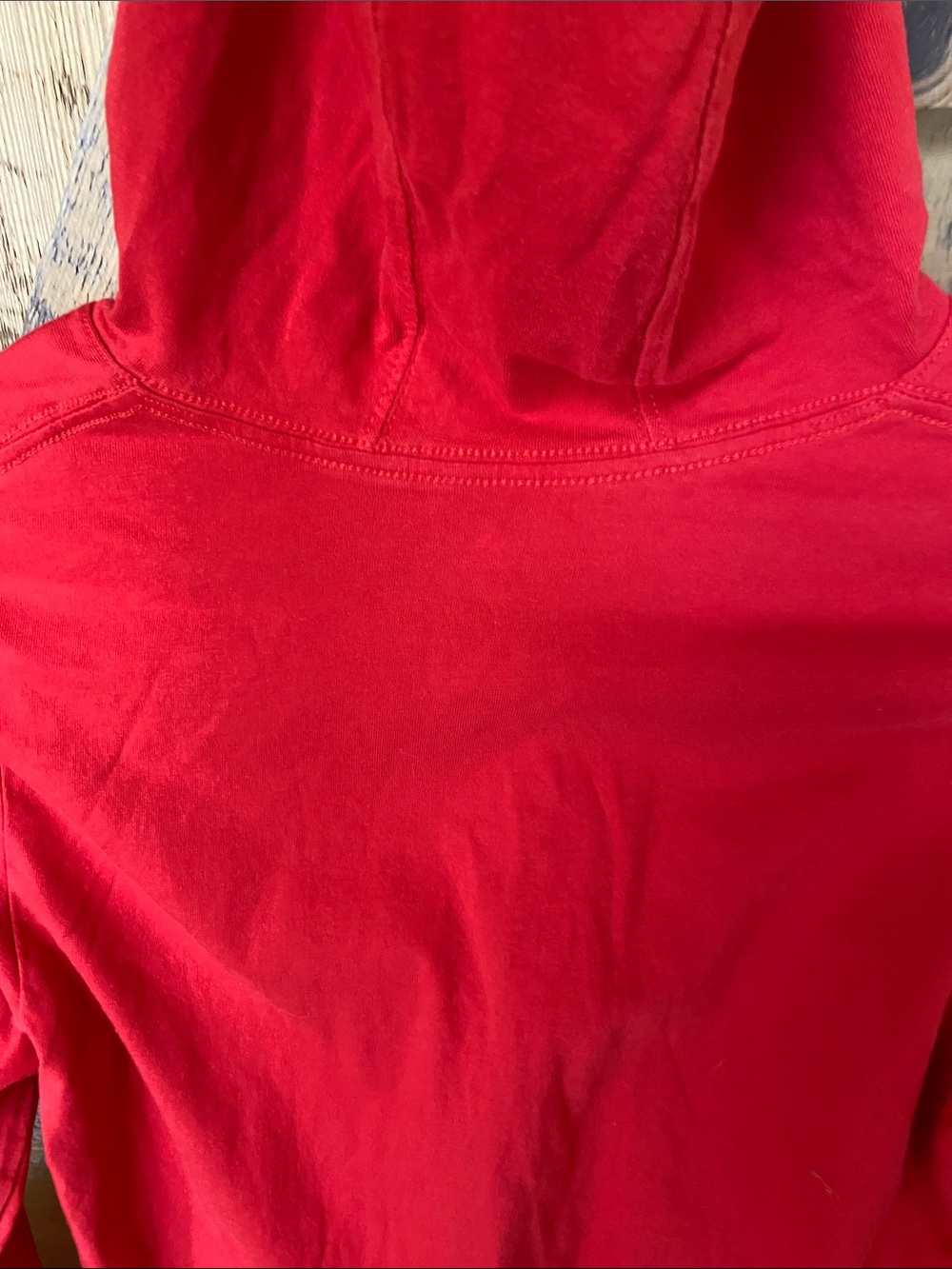Adidas boys Red Crewneck Hoodie Long-Sleeve Shirt size medium 10-12. Regular fit - Picture 11 of 14